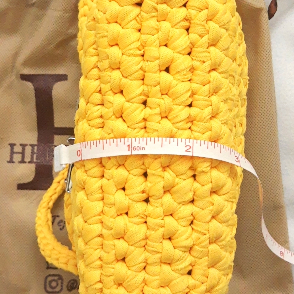 Hernando Josa Candy Crochet Knit Mini Shoulder Bag, Yellow RARE NEW - Picture 13 of 17
